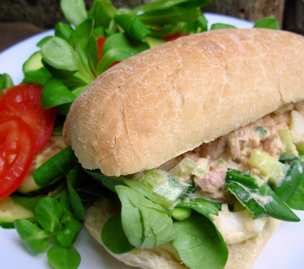 Good News–bad News Tuna Salad “salad” Sandwich. Photo by French Tart