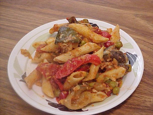 Baked Penne With Roasted Vegetables,courtesy Giada De La. Photo by Alisa Lea