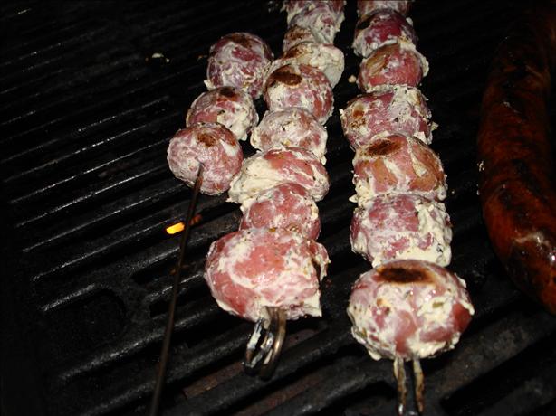 Skewered Grilled Red Potatoes. Photo by Vicki in CT