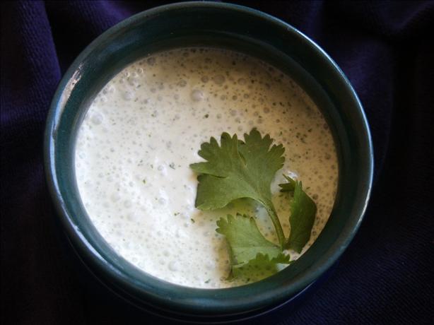 Mama's Cilantro Cream Sauce. Photo by kiwidutch