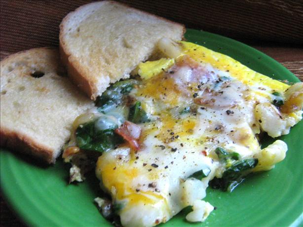 Potato, Bacon and Spinach Frittata. Photo by ~Leslie~