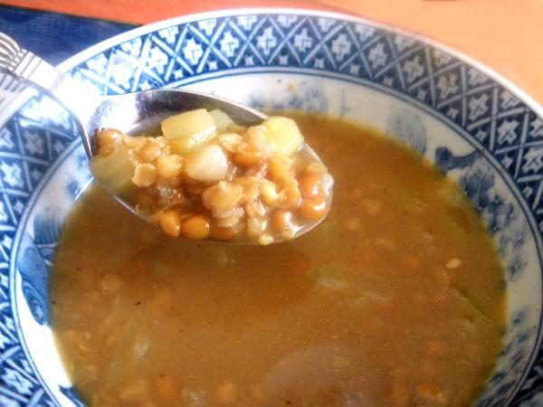 Moroccan Spiced Lentil Soup. Photo by Bergy