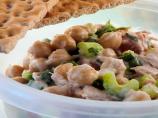 Garbanzo Bean Salad With Tuna and Creamy Lemon Dressing