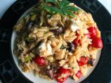 Orzo With Tomatoes, Feta, and Green Onions. Photo by flower7