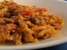 Beefy Macaroni and Cheese With Tomatoes. Recipe by Auntie Jan