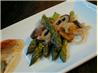 Buttery Pan Roasted Mushrooms and Asparagus