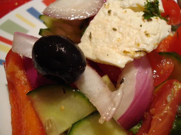 Greek Village Salad. Photo by Starrynews