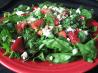 Spinach Salad With Strawberries and Feta Cheese