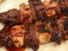 Best Ever  Skirt Steak and Bacon Wrapped Chicken Kabobs. Recipe by Princess Flowerbreath