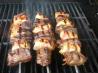 Best Ever  Skirt Steak and Bacon Wrapped Chicken Kabobs