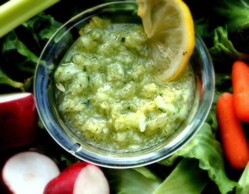 Cucumber Vinaigrette. Photo by Andi of Longmeadow Farm