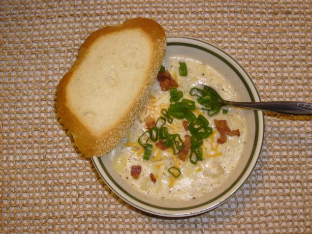 Tony Roma's Baked Potato Soup. Photo by dewgiesgirl