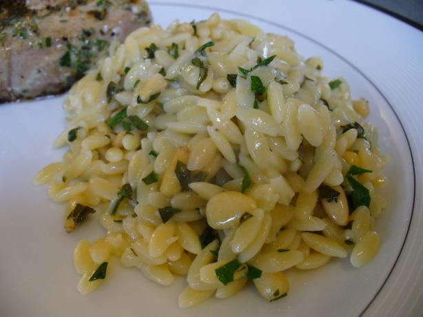 Herbed Orzo With Pine Nuts. Photo by IngridH