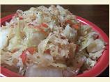Cabbage and Sauerkraut for the Crock Pot