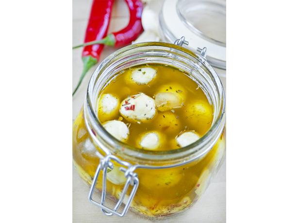 Spicy Marinated Mozzarella Cubes. Photo by Aaliyah's&Aaron'sMum