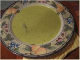 Asparagus (Or Broccoli) and Fontina Cheese Soup. Photo by Pellerin