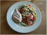 Chicken Piccata With Summer Vegetable Pasta