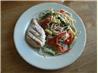 Chicken Piccata With Summer Vegetable Pasta. Recipe by Chris Reynolds