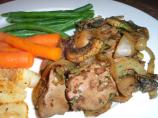 Chicken Livers With Mushrooms