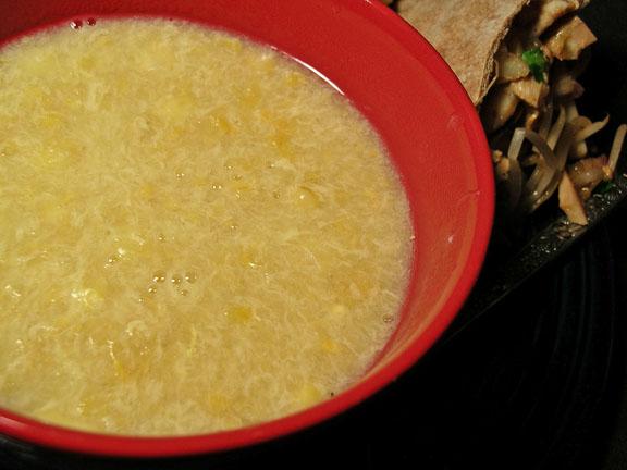 Easy Chinese Corn Soup. Photo by justcallmetoni