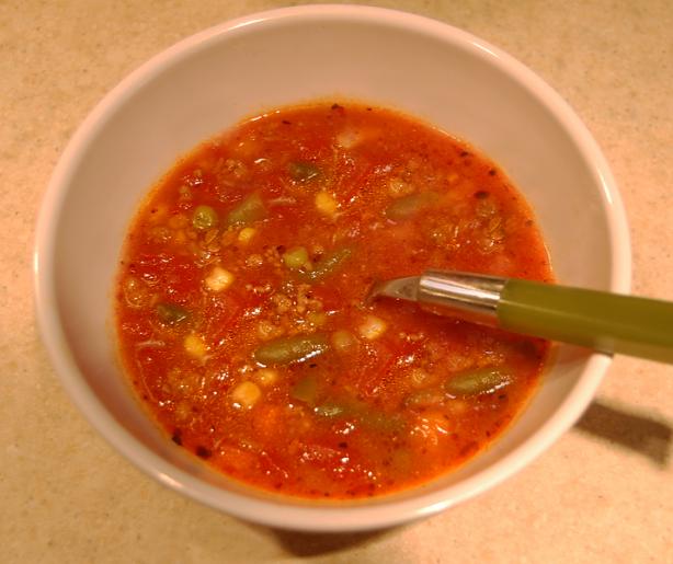 Easy Vegetable Beef Soup. Photo by Liz in NJ