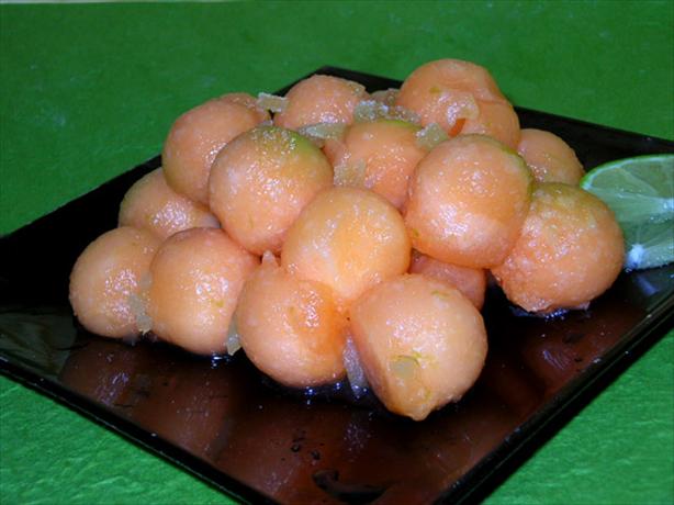 Ginger Lime Melon Balls. Photo by justcallmetoni