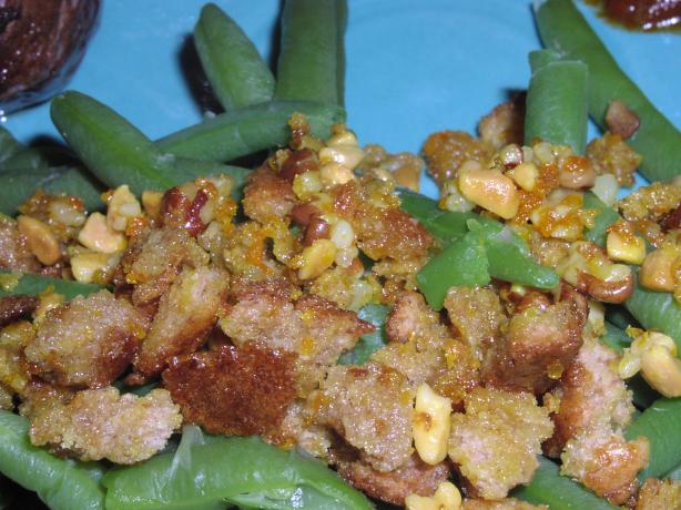 Baby Beans With Orange Crumble. Photo by TeresaS