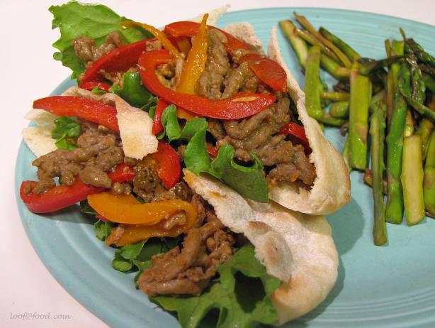Thai Beef Pitas. Photo by loof