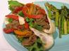 Thai Beef Pitas