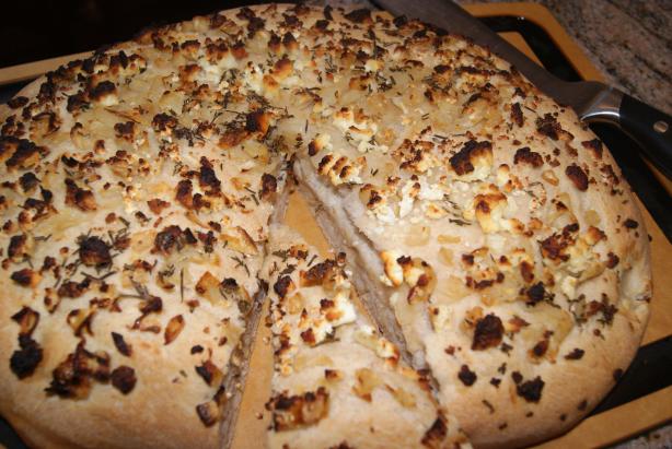 Focaccia With Onions, Rosemary and Feta Cheese. Photo by CaliforniaJan
