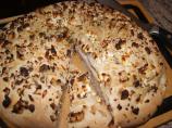 Focaccia With Onions, Rosemary and Feta Cheese