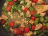 Chicken & Asparagus Saut&eacute;. Photo by Vino Girl