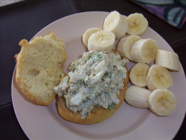 Salmon-Egg Salad Stuffed Pitas. Photo by Karen67