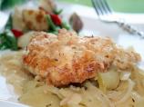 Sauced Chicken Breasts With Apples and Onions