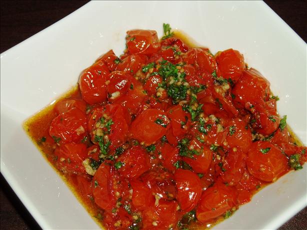 Cherry Tomatoes Persillade. Photo by AmandaInOz