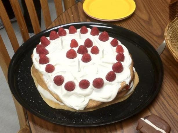 Lagkage Danish Layer Cake. Photo by ellinrep
