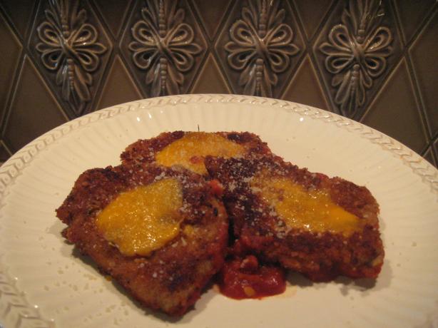Pork Cutlets Parmesan with Tomato Sauce. Photo by gailanng