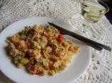 Greek Rice and Shrimp Bake With Feta Crumb Topping