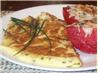 Chive Omelette With Gruyere and Canadian Bacon