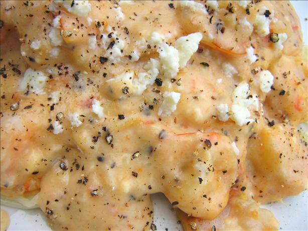 Andros Island Shrimp Baked in Tomato Sauce W/ Feta. Photo by ~Leslie~