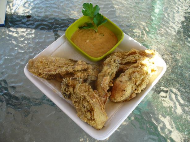 Cornmeal-Fried Oysters With Chipotle Mayonnaise. Photo by IngridH