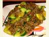 Lentil and Bulgur Pilaf With Green and Yellow Squash