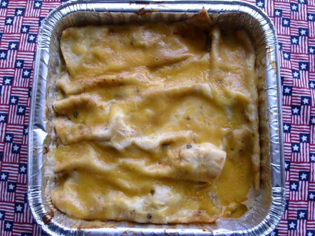 Chicken Enchiladas With Ancho Chile Cream Sauce. Photo by Chabear01