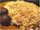 Chestnut and Bacon Risotto With Savoy Cabbage