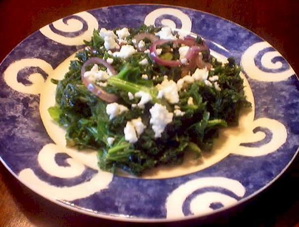 Feta Cheese, Kale & Red Onions. Photo by Summerwine