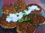 Corn Blini With Smoked Salmon and Chive Cream
