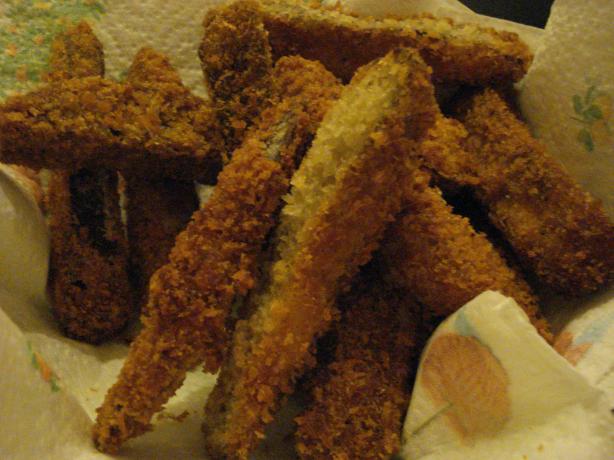 Fried Portabella Mushroom Strips. Photo by queenofeats