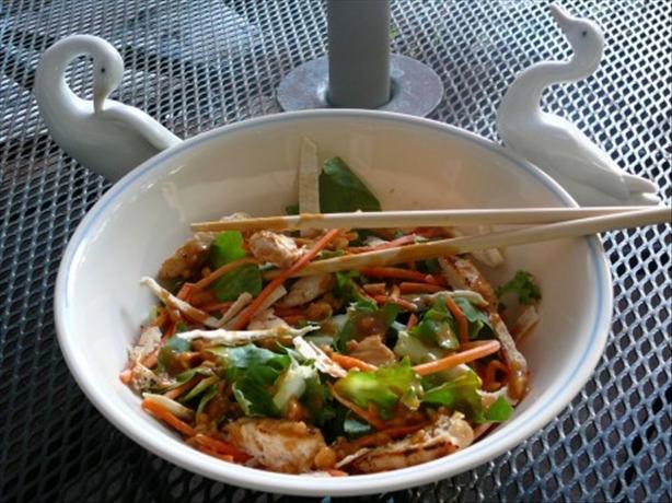 Grilled Chicken Satay Salad. Photo by BLUE ROSE