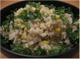 White Rice Pilaf With Corn, Roasted Chiles and Fresh Cheese