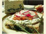 Blue Cheese, Salami and Radish Sandwiches